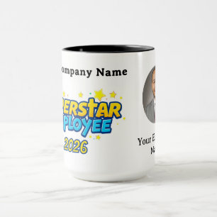 Modern Minimalist Superstar Employee Luxe Mug