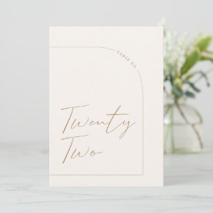 Modern Minimalist Table Twenty Two Table Number