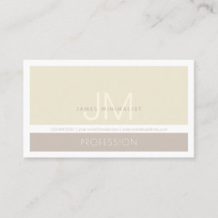 Modern Minimalist Taupe Earth-tones Business Card