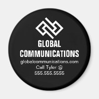 Modern Minimalist Tech Company Black White