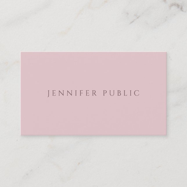 Modern Minimalist Template Professional Luxurious Business Card (Front)