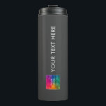 Modern Minimalist Template Upload Photo Or Logo Thermal Tumbler<br><div class="desc">Modern Elegant Minimalist Simple Template Upload Image Photo Business Company Logo Add Text Name Promotional Classic Thermal Tumbler.</div>