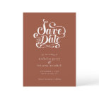 Modern Minimalist Terracotta Burnt Orange Wedding