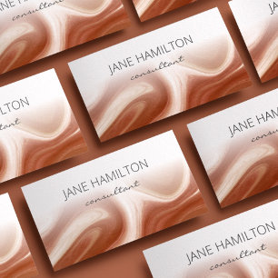 Modern Minimalist Terracotta Business Card