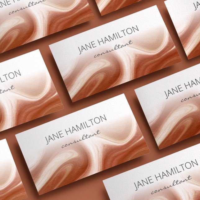 Modern Minimalist Terracotta Business Card (Creator Uploaded)