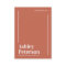 Modern minimalist terracotta font earring
