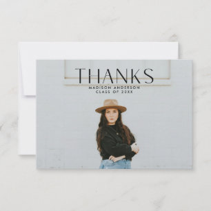 Modern Minimalist Thank You Card