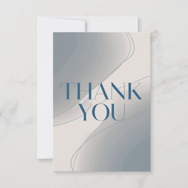 Modern Minimalist Thank You Card (Front)