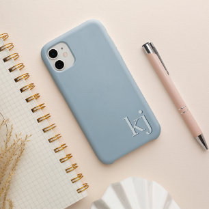 Modern Minimalist Tonal Monogram iPhone 13 Case