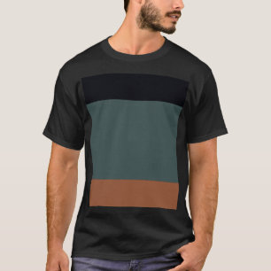 Modern Minimalist Tri-Tone: Charcoal, Slate, and O T-Shirt