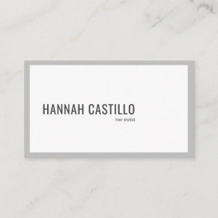 Modern Minimalist Typography Custom Business Card