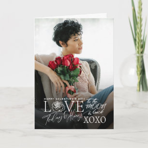 Modern Minimalist  Typography Custom Photo Card