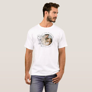 Modern Minimalist Uncle Typography Photo T-Shirt