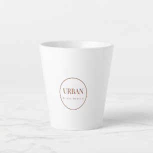 Modern Minimalist Urban Typography Latte Mug