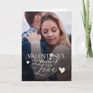 Modern Minimalist Valentine’s Day Photo Card