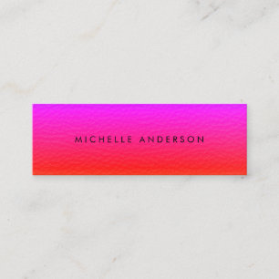 Modern Minimalist Vibrant Texture Mini Business Card