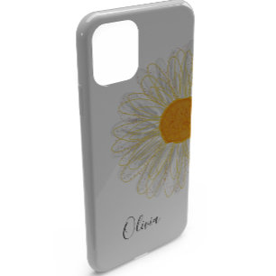 Modern Minimalist Watercolol Chamomile iPhone 13 Case