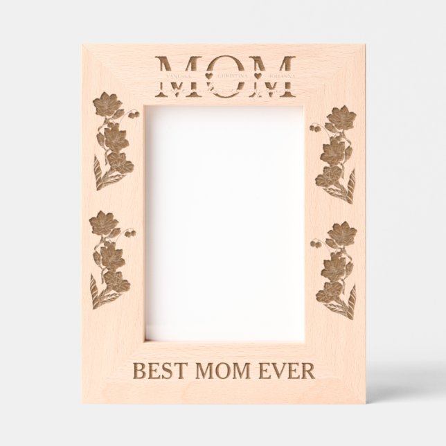 Modern Minimalist we loe you mother's day gifts  Etched Frames (Front)