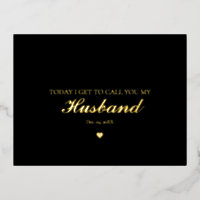 Modern Minimalist Wedding day Letter to my Husband