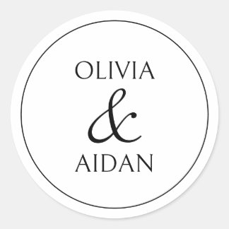 Modern Minimalist Wedding Envelope Seals