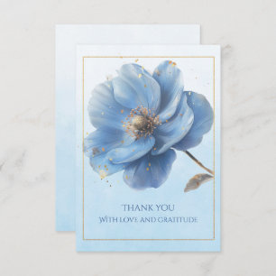 Modern Minimalist Wedding Flat Thank You Card
