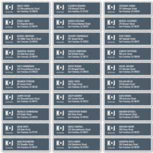 Modern + Minimalist Wedding Guest Names Address