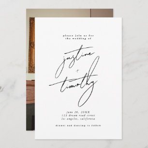 Modern Minimalist Wedding Invitation