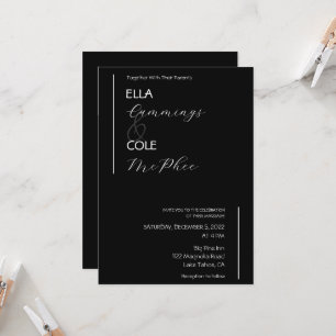 Modern Minimalist Wedding Invitation