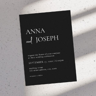 Modern Minimalist Wedding Invitation