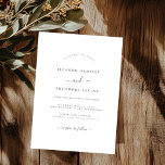 Modern Minimalist Wedding   Invitation<br><div class="desc">More Pretty Wedding Invitations in the Little Bayleigh Store!</div>