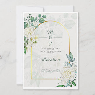 Modern Minimalist Wedding Invitation | Elegant 