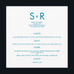 Modern Minimalist Wedding Menu Card<br><div class="desc">This Modern Minimalist collection is simple and stylish,  perfect for adding a contemporary touch to any event. Available in a variety of colours. Custom colours available upon request.</div>
