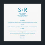 Modern Minimalist Wedding Menu Card<br><div class="desc">This Modern Minimalist collection is simple and stylish,  perfect for adding a contemporary touch to any event. Available in a variety of colours. Custom colours available upon request.</div>