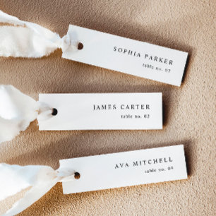 Modern Minimalist Wedding Name Place Cards