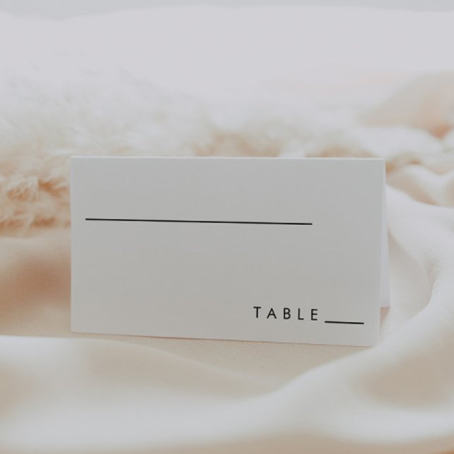 Modern Minimalist Wedding Place Card (Creator Uploaded)