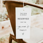 Modern Minimalist Wedding Reserved Sign