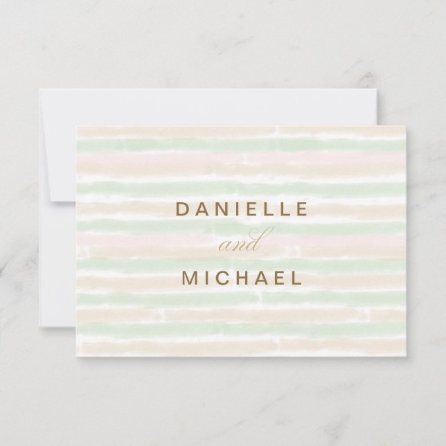 Modern Minimalist Wedding Response Cards (Front)