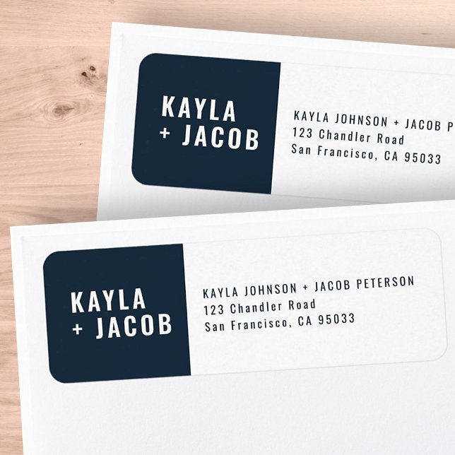 Modern + Minimalist Wedding Return Address (Creator Uploaded)