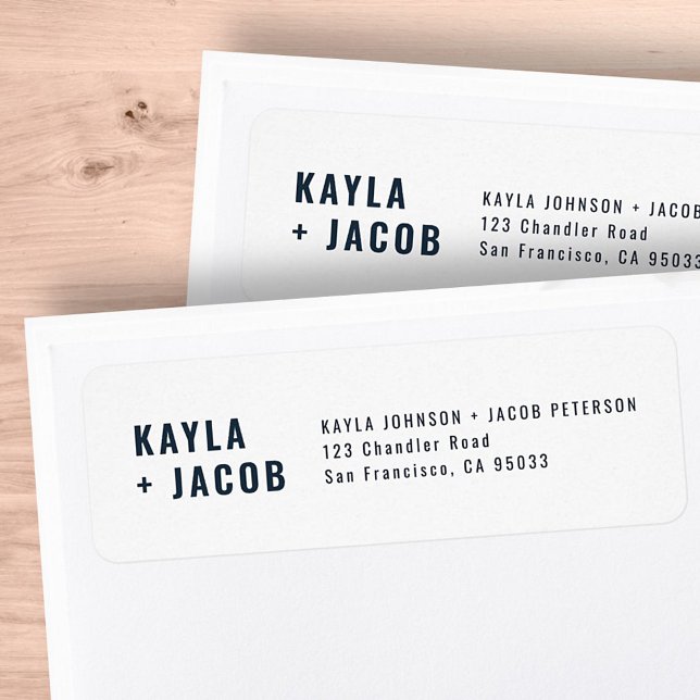 Modern + Minimalist Wedding Return Address (Creator Uploaded)