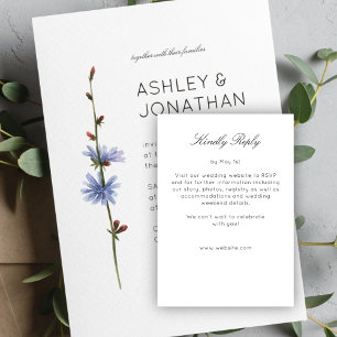 Modern Minimalist Wedding RSVP Card