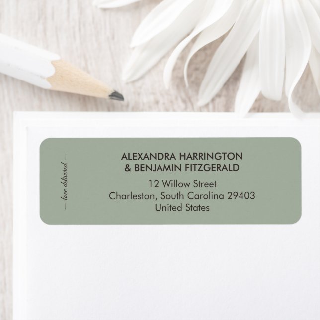 Modern Minimalist Wedding | Sage Green Timeless  (Insitu)