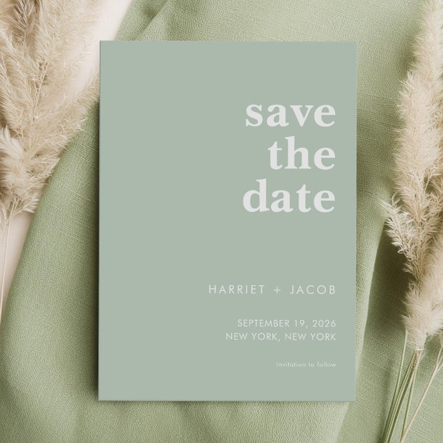 Modern Minimalist Wedding Save the Date (Creator Uploaded)
