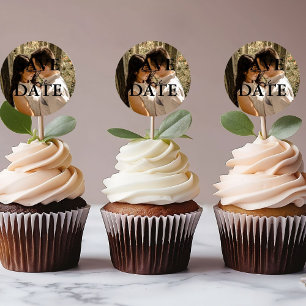 Modern Minimalist Wedding Save The Date Classic Round Sticker