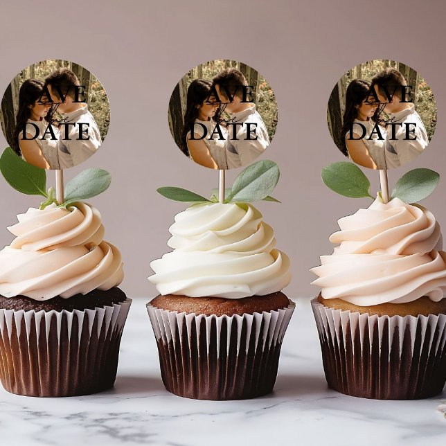 Modern Minimalist  Wedding Save The Date  Classic Round Sticker (Creator Uploaded)