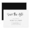 Modern Minimalist Wedding Save the Date Invitation
