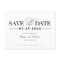 Modern Minimalist Wedding Save The Date Postcard