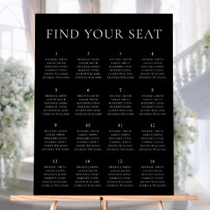 Modern Minimalist Wedding Seating Chart