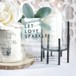 modern minimalist wedding send off sign