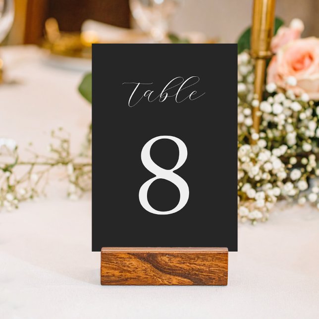 Modern Minimalist Wedding  Table Number (Creator Uploaded)