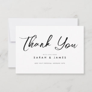 Modern Minimalist Wedding Thank You